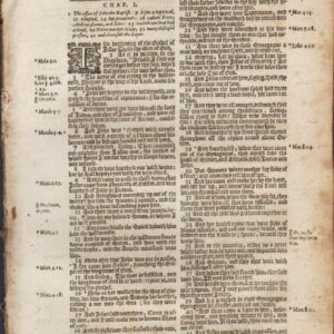 King James – 1621 – MARK 1-16 – 8 Leaf-Set