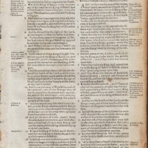 Geneva – 1562 – 2 KINGS 24-25