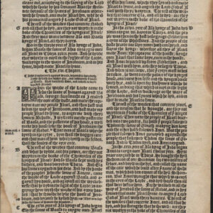 GREAT BYBLE – 1540 – Old Testament – Random Leaf