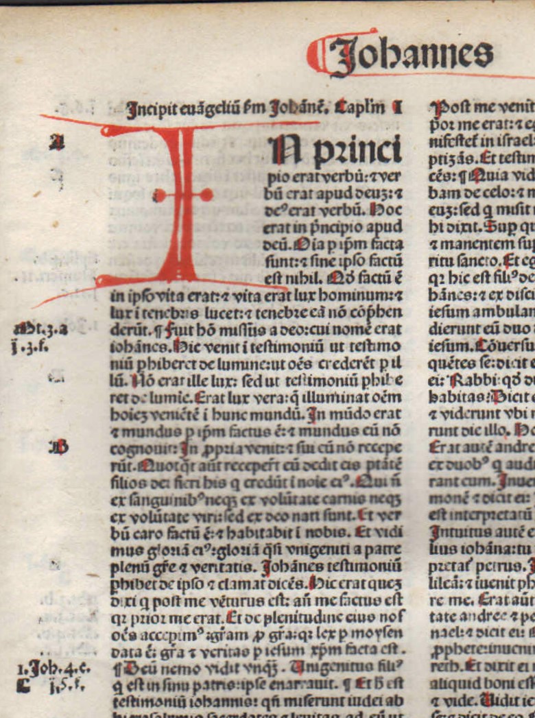 Biblia Sacra - 1484 - JOHN 1-21 - Complete Leaf Set