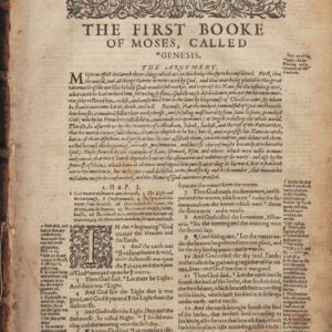 Geneva – 1607 folio – 5 Books of MOSES + MAP OF EDEN