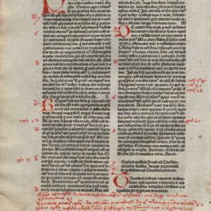 Biblia Sacra – 1480 – 2 THESSALONIANS (complete) + 1 THESSALONIANS 3