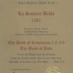 La Sainte Bible - 1581 - REVELATION 1:1-2:8 "Alpha and Omega" plus JUDE 1:1-25 (all)
