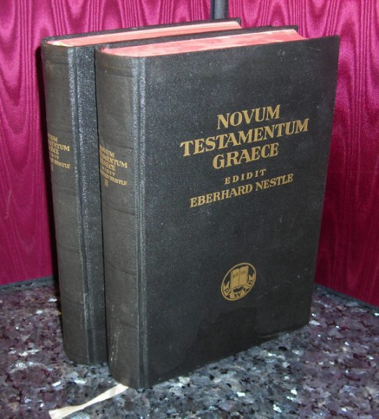 Greek NT-Nestle - 1953 - NOVUM TESTAMENTUM GRAECE, 2 vols