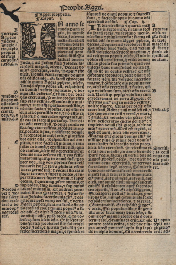 Biblia Sacra - 1531 - HAGGAI 1-2 and Prologue