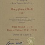 King James - 1617 - RUTH 1:1-9 (title) + JUDGES 20:45-21:25)