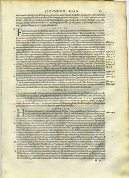 Biblia Sacra - 1542 - New Testament leaf